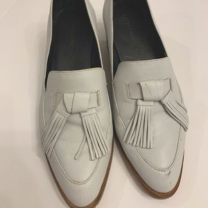 Rebecca Minkoff Pale Blue Heeled Tassel Loafers, Size 7.5